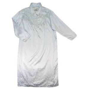 Cabernet Sleepwear Gown Womens XL Blue Cottagecore Regencycore Vintage Victorian